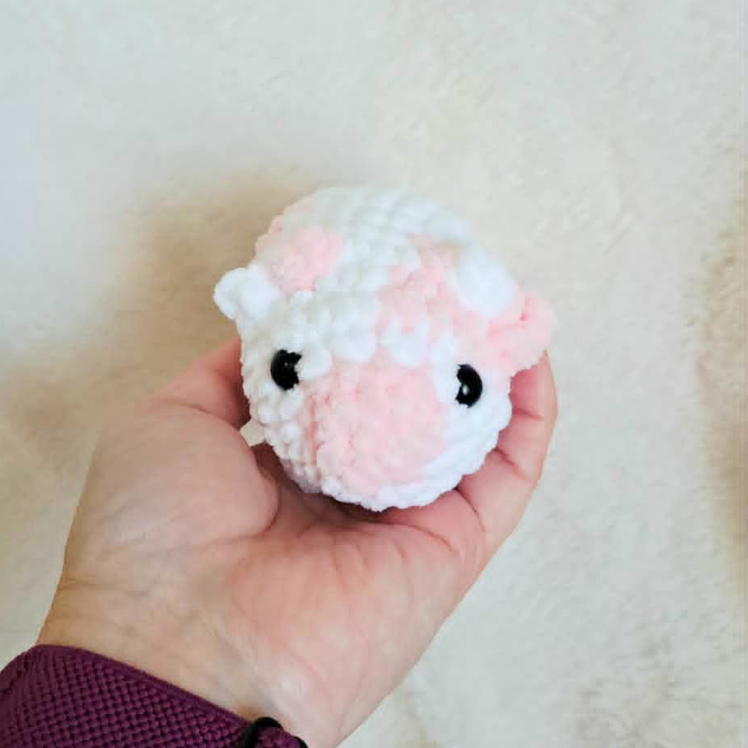 Mini Crochet Cow Plush | Handmade Cow Stuffed Animal | Tiny Farm Animal Plushie | Cute Pocket Cow | Cow Lover Gift