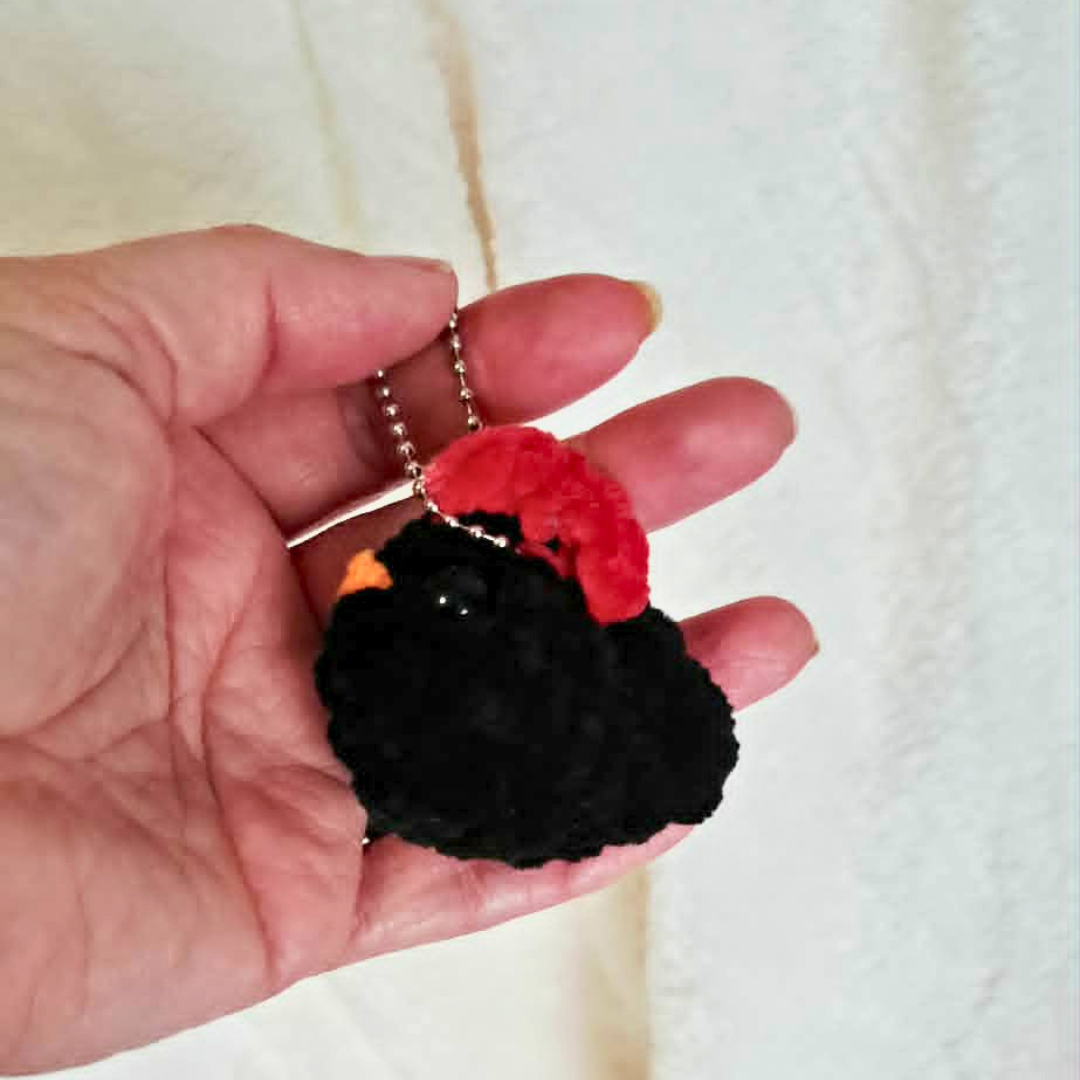 Crochet Chicken Keychain | Mini Hen Bag Charm | Handmade Farm Animal Keychain | Cute Chicken Lover Gift