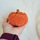 Crochet Pumpkin Fall Decor | Handmade Plush Pumpkin with Cinnamon Stick Stem | Orange or Cream Pumpkin | Autumn Farmhouse Decor