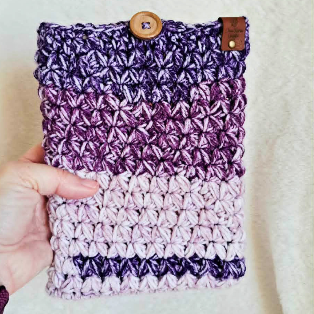 Crochet Kindle Sleeve | Handmade Book Sleeve | E-Reader Cover | Crochet Book Protector | Book Lover Gift