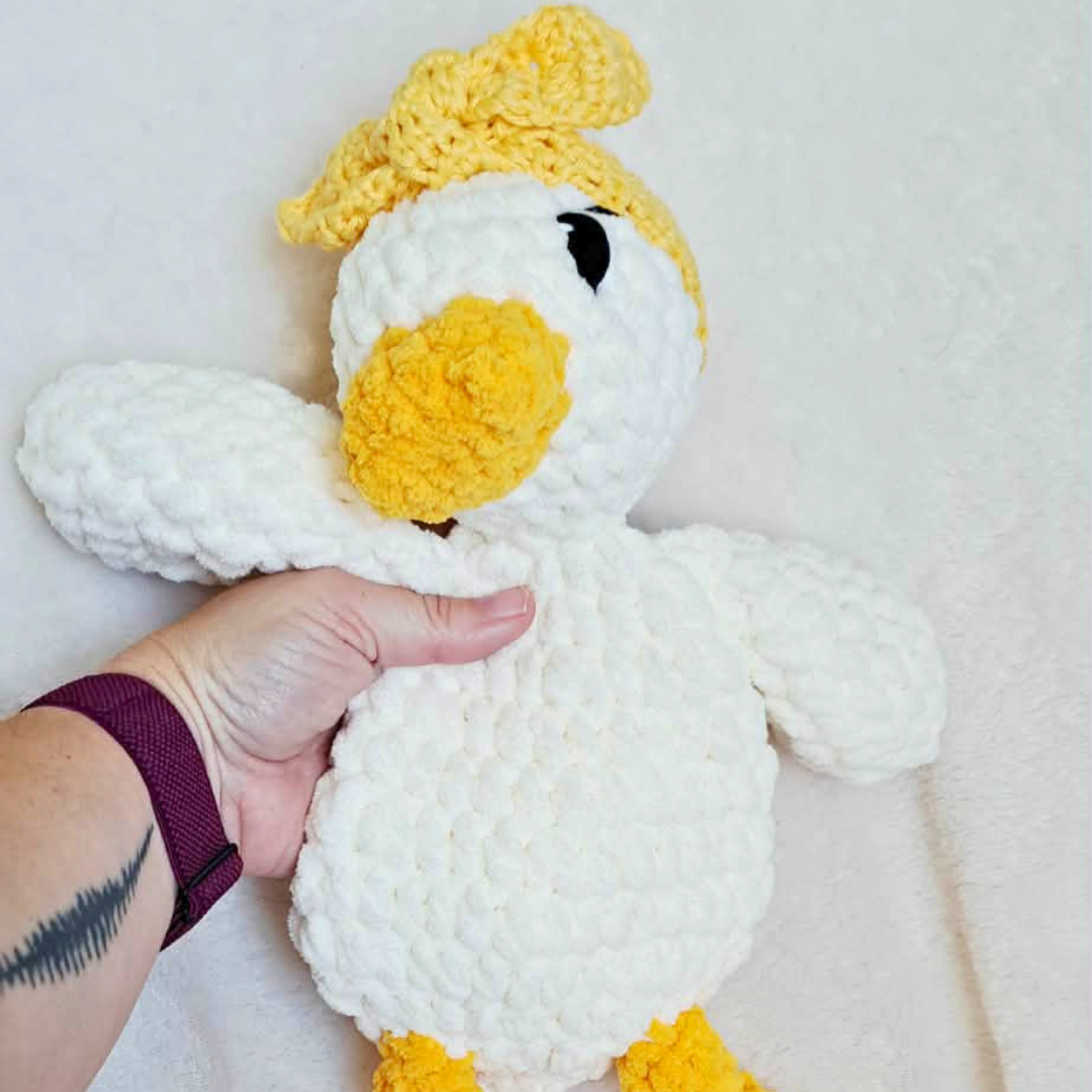Crochet Duck Lovey | Handmade Mallard or White Duck Plush | Soft Stuffed Duck | Duck Lover Gift | Handmade Crochet Plushie