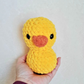 Crochet Rubber Duck Plush | Handmade Duck Stuffed Animal | Cute Chunky Duck Plushie | Yellow or White Duck | Duck Lover Gift