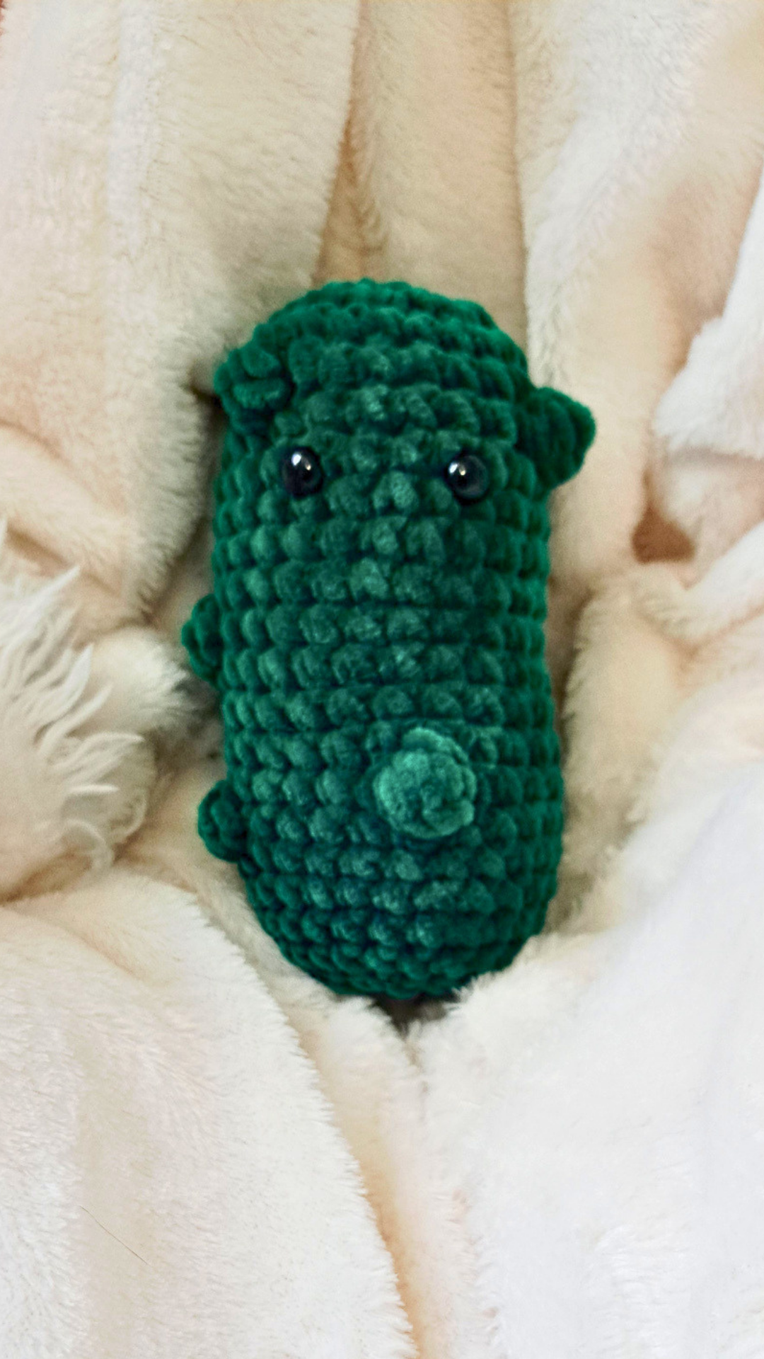 Crochet Pickle Plush | Cute Pickle Stuffed Animal | Funny Food Plushie | Pickle Keychain | Handmade Amigurumi | Pickle Lover Gift
