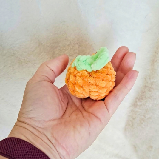 Mini Pumpkin Crochet Plush | Tiny Fall Decor