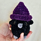 Crochet Crow in a Witch Hat — Halloween Amigurumi Plush