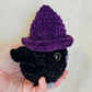 Crochet Crow in a Witch Hat — Halloween Amigurumi Plush