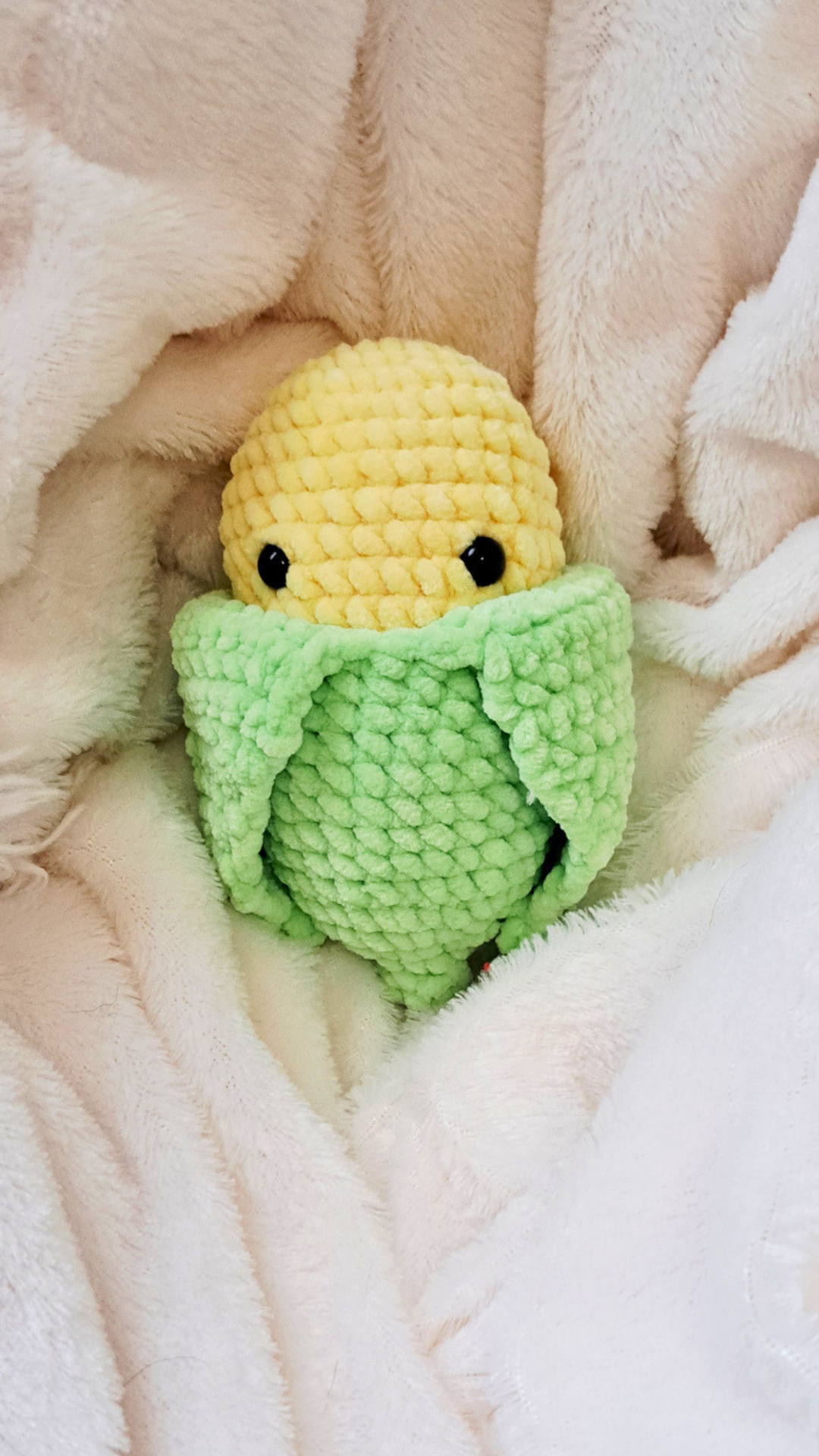 Crochet Corn Plush | Cute Corn Stuffed Animal | Handmade Food Plushie | Kawaii Vegetable Plush | Corn Lover Gift