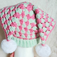Crochet Hexi-Jester Hat – Handmade Whimsical Pom Pom Hat