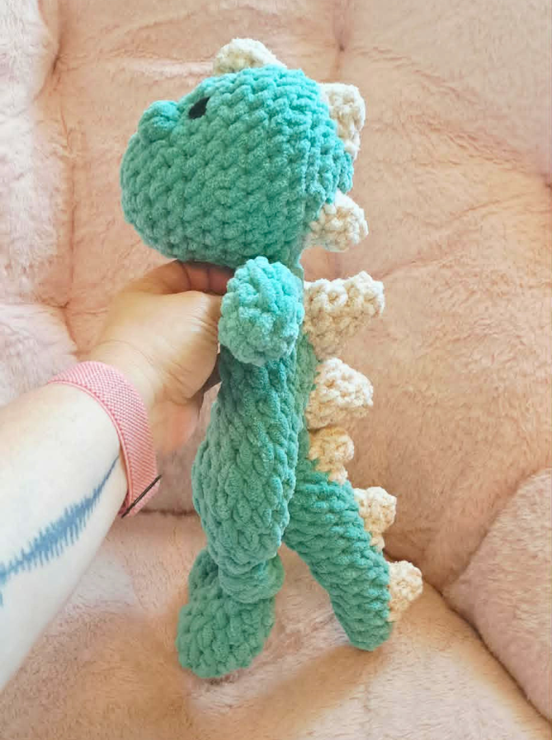 Mossy Snuggle Dino Lovey – A Gentle Guardian of Cozy Moments