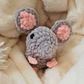 Crochet Mouse Plush | Cute Gray Mouse Stuffed Animal | Handmade Mouse Plushie | Soft Amigurumi Mouse | Mouse Lover Gift