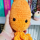 Large Crochet Squid Plush | Orange Squid Stuffed Animal | Handmade Ocean Plushie | Sea Creature Gift | Soft Crochet Squid