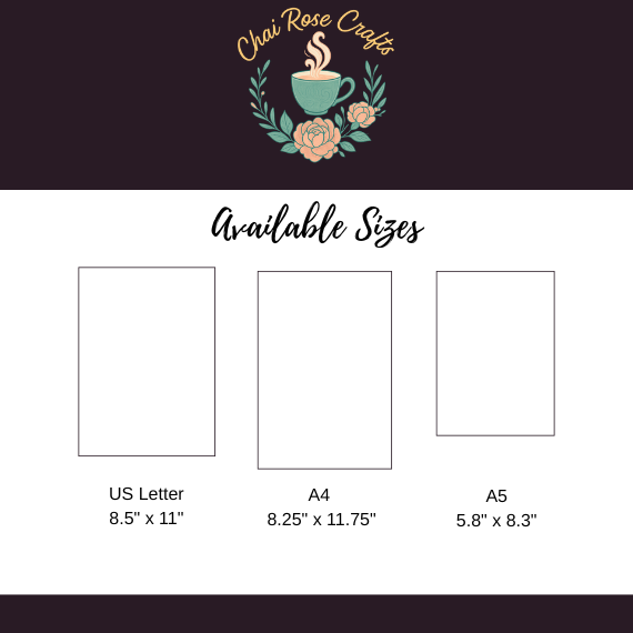 Fall Reading Journal | Digital Download (8.5x11, A4, A5)