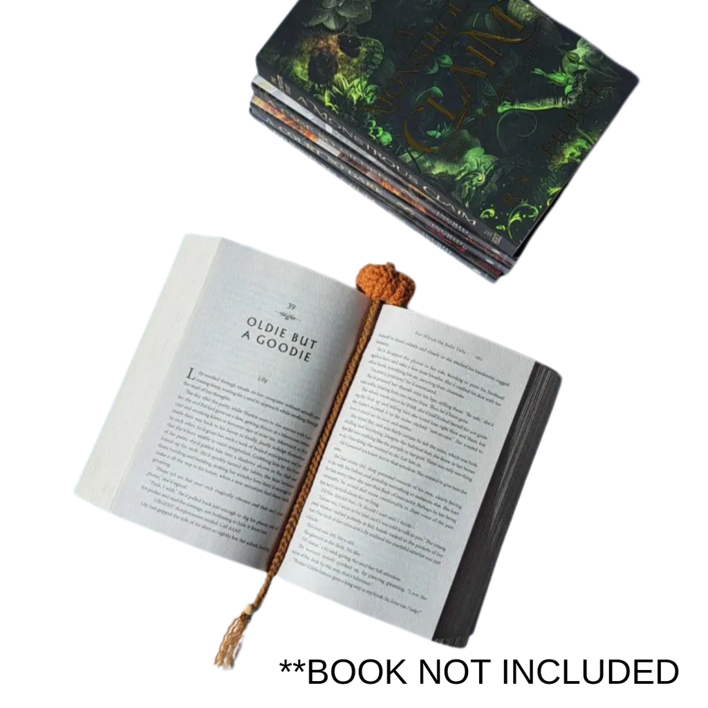 Cozy Crochet Pumpkin Bookmark