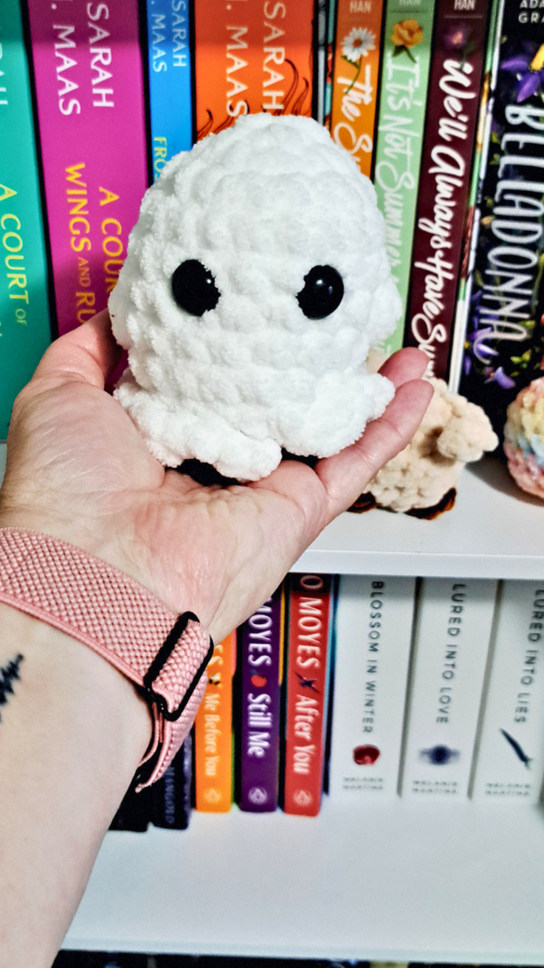 Crochet Ghost Plush | Cute Halloween Ghost | Chunky Ghost Plushie | Spooky Season Decor | Handmade Halloween Plush
