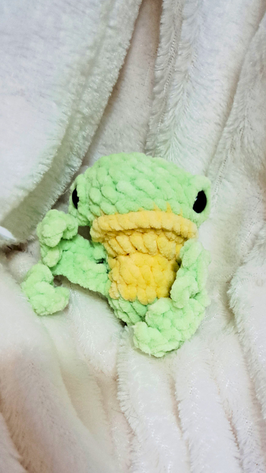 Frankie the Frog Crochet Plush | Chunky Frog Plushie | Cute Frog Stuffed Animal | Handmade Frog Gift | Cottagecore Plush