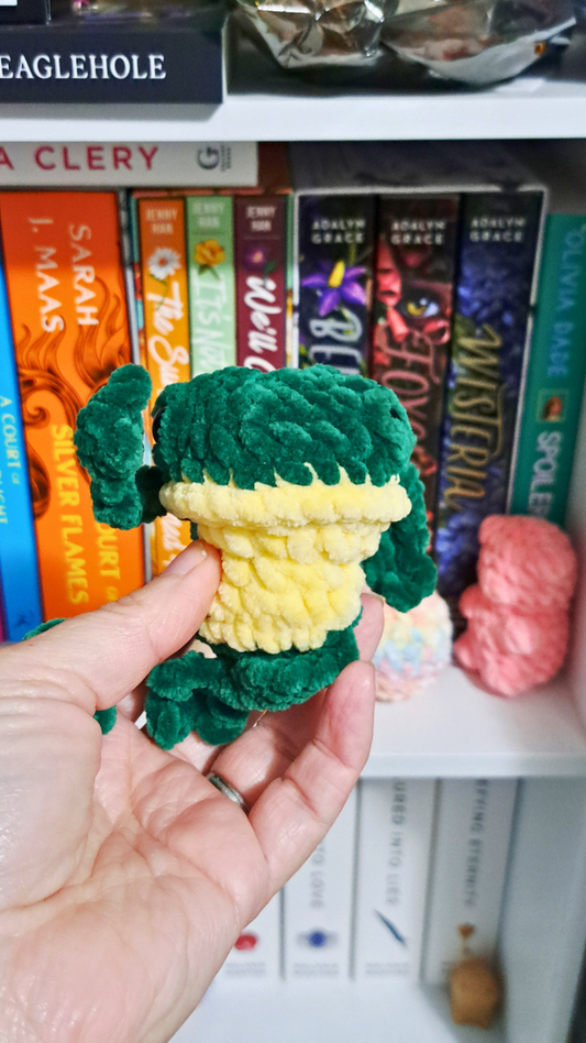 Frankie the Frog Crochet Plush | Chunky Frog Plushie | Cute Frog Stuffed Animal | Handmade Frog Gift | Cottagecore Plush