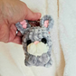 Crochet Bunny Keychain | Plush Rabbit Bag Charm | Cute Animal Keychain | Handmade Bunny Gift