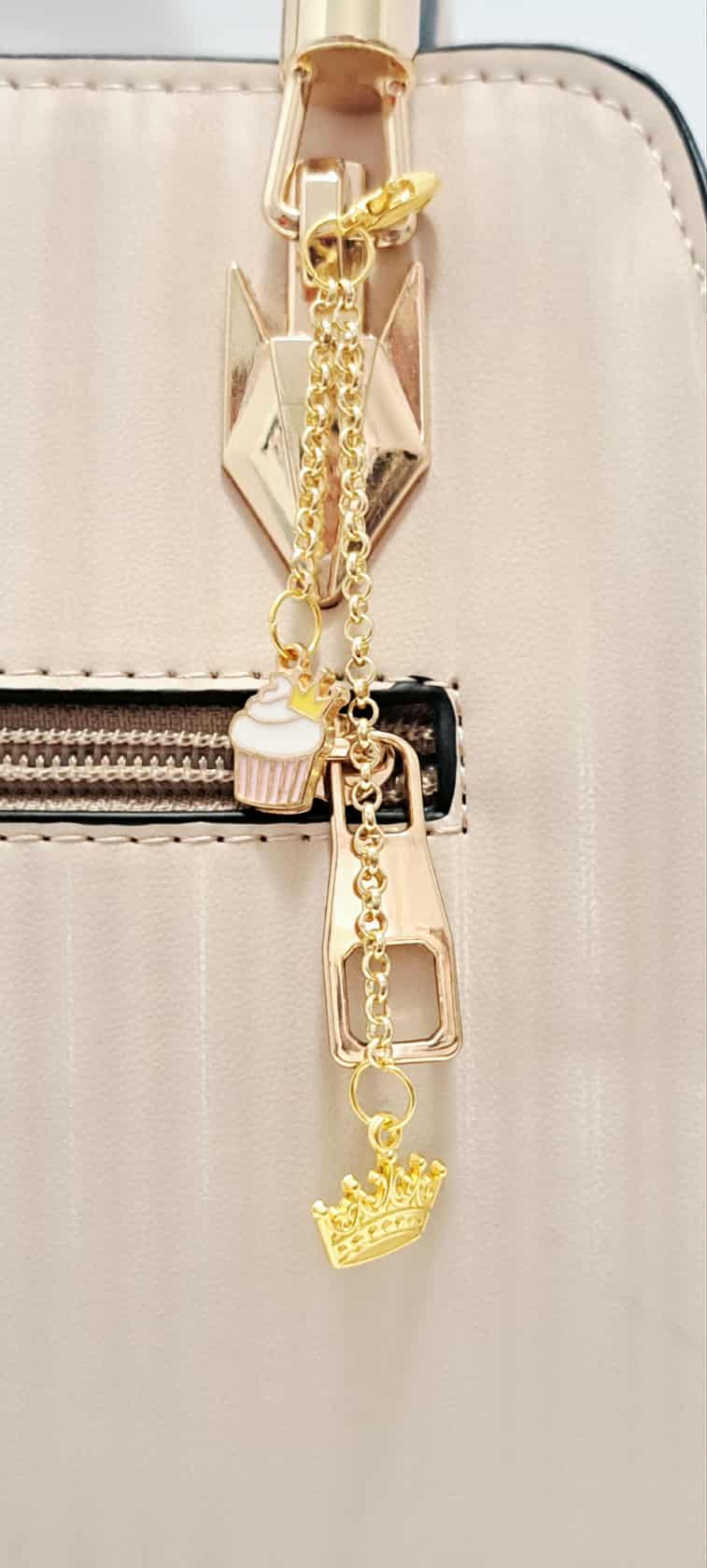 Cupcake Princess Crown Zipper Pull