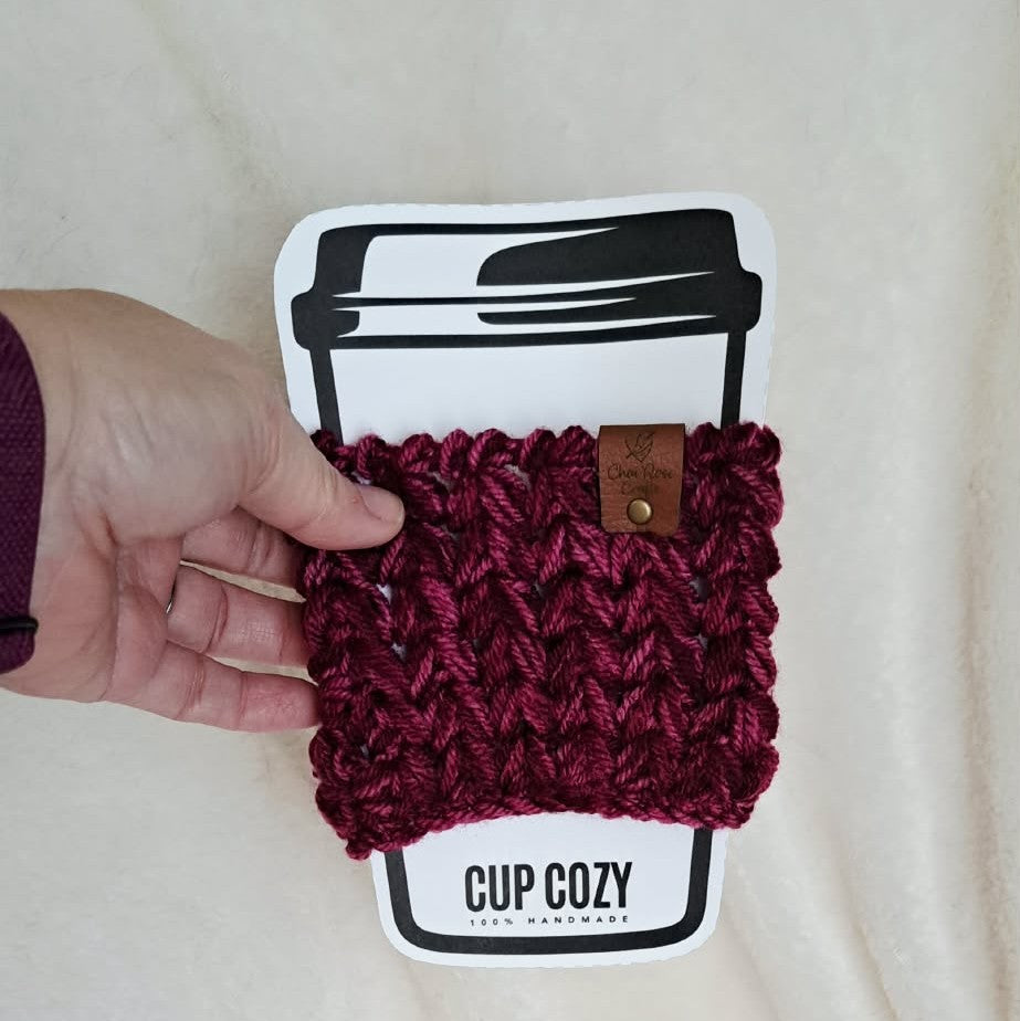 Crochet Cup Cozy | Reusable Coffee Cup Sleeve | Handmade Coffee Cozy | Crochet Drink Sleeve | Gift for Coffee Lover