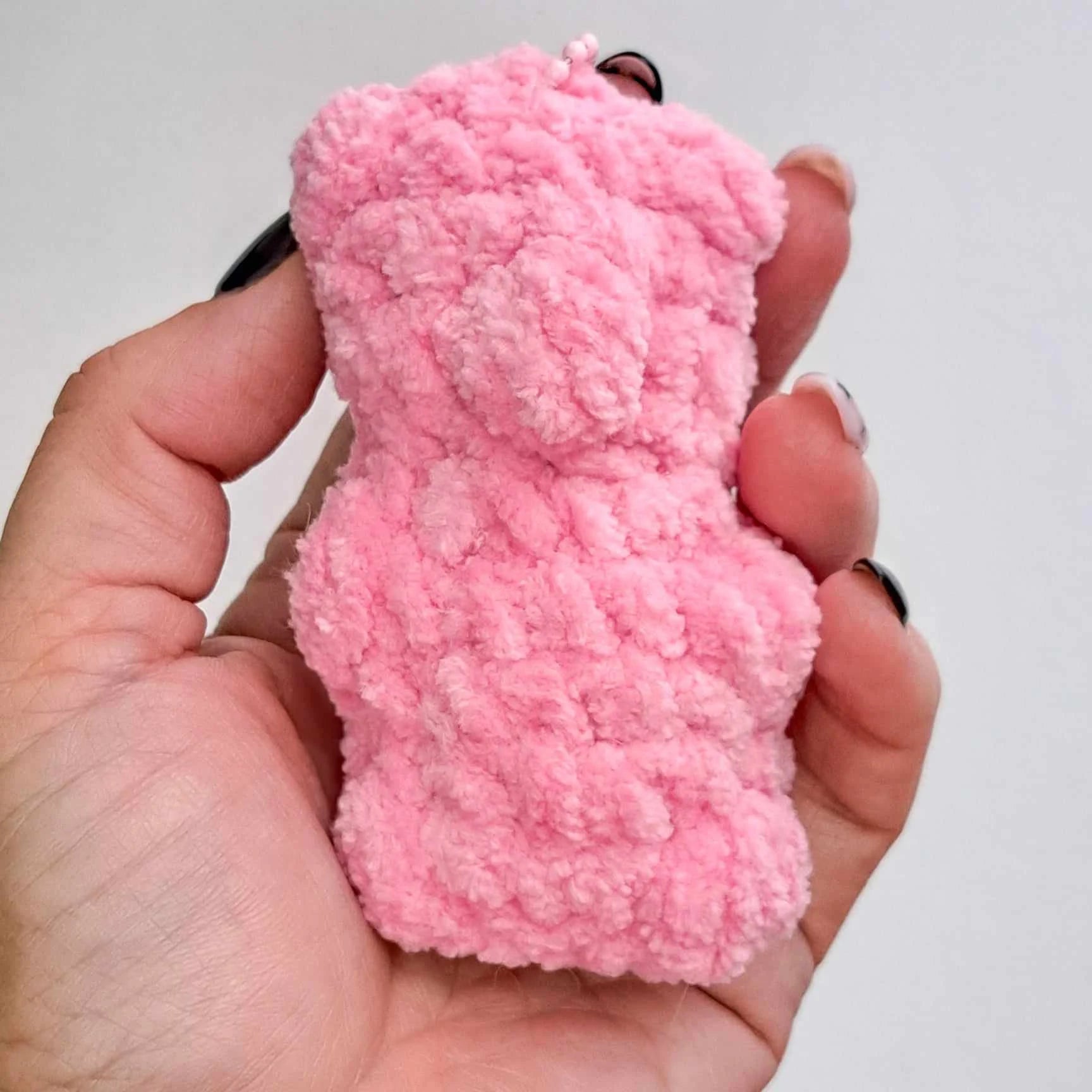 Gummy Bear Bag Charm Plushie – Sweet & Squishy Friend for Your Bag