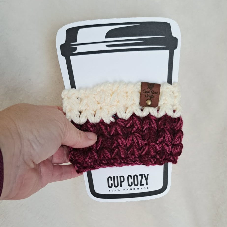 Crochet Cup Cozy | Reusable Coffee Cup Sleeve | Handmade Coffee Cozy | Crochet Drink Sleeve | Gift for Coffee Lover
